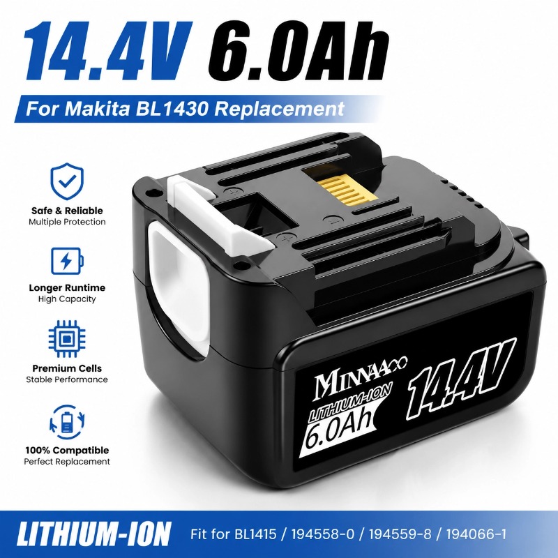 Makita Drill Hp1640 - 마키타 14.4V 6.0Ah 5.0Ah 리튬이온 충전식