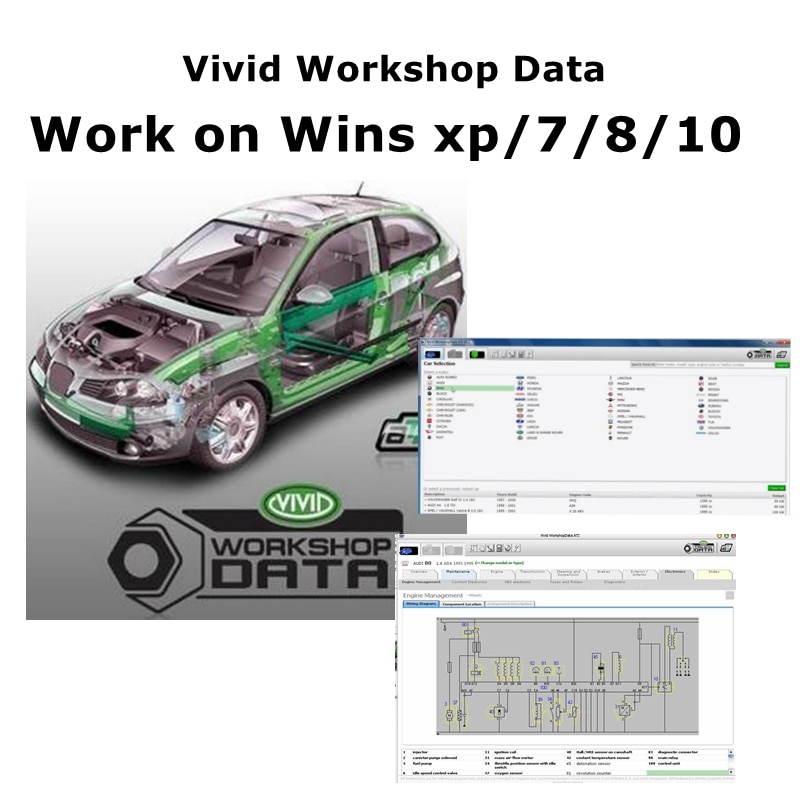 Wins XP 가상 기계에서 자동차 전기 다이어그램 수 - Workshop Tools English 리뷰 및 가격