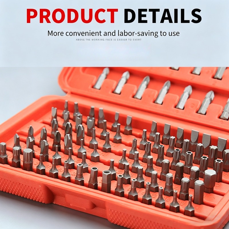 100PCS 스크류드라이버 비트 세트, 드릴 및 가정, - Workshop Tools Uses 리뷰 및 가격
